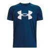 Under Armour Boys Tech Big Logo Short Sleeve T-Shirt, (426) Varsity Blue / / White, X-Small view 1