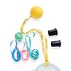 Yuyongshuai Lacrosse Training Equipment,Lacrosse Practice Cradling, Rebounders for Youth, Includes: 1 Ball, 5 Ropes, 2 Rubber Sleeves.