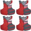 Stohlquist Fit Adult PFD Life Vest Pack of 4 + Stohlquist FIT Youth High Mobility PFD Life Jacket Vest view 2