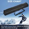 Kioqiear Snowboard Bag Reinforced Padded snowboard Bag,Perfect for Air Plane Travel for Snowboard, Goggles, Gloves,Ski boots,Available Length in 155cm 165cm.(165.blk) view 2