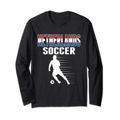 Netherlands Soccer Fans Jersey - Dutch Football Supporters Long Sleeve T-Shirt