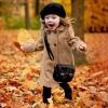 Girls' Dress Coats, Toddler Girls Winter Windproof Coat Jacket Kids Warm Fleece Outerwear Jacket (Coffee, 3-4 Years) view 2