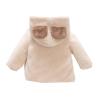 Toddler Girls Thick Woolen Coat Winter Cute Plus Fluffy Hooded Coat Bear Ears Bow Jacket Outwear (White, 18-24 Months) view 2