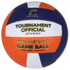 Epic Gold Series Tournament Official Game Orange/White/Blue Volleyball (24-Colors Available) Official Size view 1