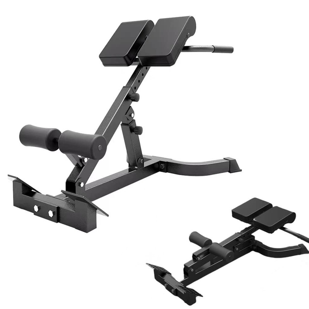 ComMax Hyperextension Roman Chair Back Extension Bench Foldable Workout Bench Machine for Home GYM Adjustable Waist Abdominal Back Trainer