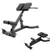 ComMax Hyperextension Roman Chair Back Extension Bench Foldable Workout Bench Machine for Home GYM Adjustable Waist Abdominal Back Trainer view 1