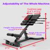 ComMax Hyperextension Roman Chair Back Extension Bench Foldable Workout Bench Machine for Home GYM Adjustable Waist Abdominal Back Trainer view 3