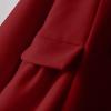 Toddler Baby Girls Wool Coat Winter Warm Double Breasted Trench Coat Kids Windproof Jacket Outwear (Red, 5-6 Years) view 4