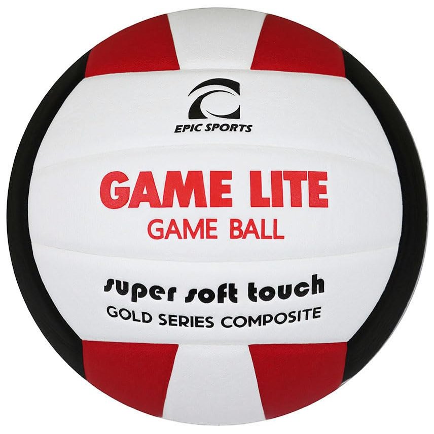 Epic Official Sizelite-Weight Training Red/White/Black Volleyball