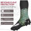 Exxact Sports Spats Football Cleat Covers - Keep Your Laces Tied and Cleats Clean, Football Spats for Cleats, Perfect for Baseball, Soccer, Lacrosse, Hockey (Green Camo, Large) view 2
