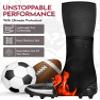 Exxact Sports Spats Football Cleat Covers - Keep Your Laces Tied and Cleats Clean, Football Spats for Cleats, Perfect for Baseball, Soccer, Lacrosse, Hockey (Flam, Large) view 3