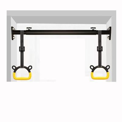BCPPO Chin Up Bar Steel Wall Hanging Pull Up Bar, 80-160cm Adjustable Exercise Fitness Horizontal Bar, Easy to Install Corridor Suspension Bar (Color : Style 2, Size : 120-140CM)