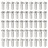 NineFit Basics Lightweight Bicycle Spoke Caps Bike Spoke Nipples for Cycling Equipment 50 Pieces (Silver 13mm) view 1