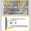BCPPO Chin Up Bar Portable Pull Up Bar, Locked Steel Wall Mounted Fitness Horizontal Bar, Men Women Strength Training Equipment, Safe Load 300KG (Size : 70-96CM) view 3