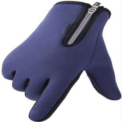 Gloves,Winter Gloves, Winter Warm Cycling GlovesFishing Gloves Full Finger Winter Warm Touch Screen Fishing Man Gloves Cycling Windproof Non-SlipGloves (Color : C Blue, Size : L)