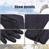 Gloves,Winter Gloves, Winter Warm Cycling GlovesFishing Gloves Full Finger Winter Warm Touch Screen Fishing Man Gloves Cycling Windproof Non-SlipGloves (Color : C Blue, Size : L) view 3