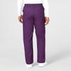 WonderWink Men's Cargo Pant, Eggplant, 3X-Large Tall view 2