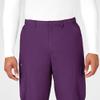 WonderWink Men's Cargo Pant, Eggplant, 3X-Large Tall view 3