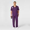 WonderWink Men's Cargo Pant, Eggplant, 3X-Large Tall view 4
