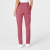 WonderWink Renew Women's High Waist Slim Cargo Scrub Pant, Rosebud, 1X view 2