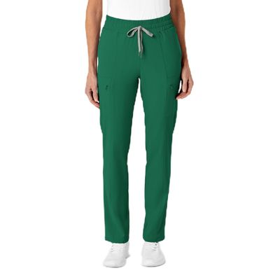 WonderWink Renew Women's High Waist Slim Cargo Scrub Pant, Hunter, XL Tall
