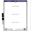 The Coacher Premium Dry Erase Magnetic Football Coaches Clipboard - Made in The USA - Coaching Board - Large Double Sided - Basketball Training Aids Equipment Gear (24 Ceramic Player Magnets) view 2
