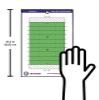 The Coacher Premium Dry Erase Magnetic Football Coaches Clipboard - Made in The USA - Coaching Board - Large Double Sided - Football Training Aids Equipment Gear (No Magnets) view 4