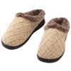 Fox Valley Traders Silver StepsTM Clog Slippers with Faux Fur Lining, Polyester - Natural, Large view 1