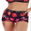 MIKKEL HOLLINS Boy Shorts Underwear For Women - Ultra Soft Tencel Sexy Lips Design Boxer Briefs For Women (LIPS)(SMALL) view 2