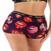 MIKKEL HOLLINS Boy Shorts Underwear For Women - Ultra Soft Tencel Sexy Lips Design Boxer Briefs For Women (LIPS)(SMALL) view 3