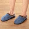 Fox Valley Traders Silver StepsTM Clog Slippers with Faux Fur Lining, Polyester - Blue, X-Large view 2