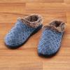 Fox Valley Traders Silver StepsTM Clog Slippers with Faux Fur Lining, Polyester - Blue, X-Large view 3