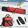 Kioqiear Padded Snowboard and Boot Bag Combo,Perfect for Snowboard Up to 165 cm and Boots Up to Size 13,Includes 1 Padded Snowboard Bag & 1 Padded Boot Bag.(RED) view 2