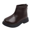 Boots for Girls Kids Baby Princess Shoes Fashion Bowkont Waterproof Zipper Knee Boots Lined Tall Winter Boots (Brown #3, 18-24 Months) view 1