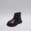 Boots for Girls Kids Baby Princess Shoes Fashion Bowkont Waterproof Zipper Knee Boots Lined Tall Winter Boots (Brown #3, 18-24 Months) view 3