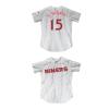 Captain Benjamin Sisko 15 Space Niners White Pinstriped Baseball Jersey view 1