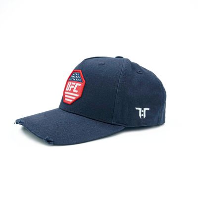 Tokyo Time Unisex Adult UFC Logo Baseball Cap (One Size) (Navy Blue/Red)