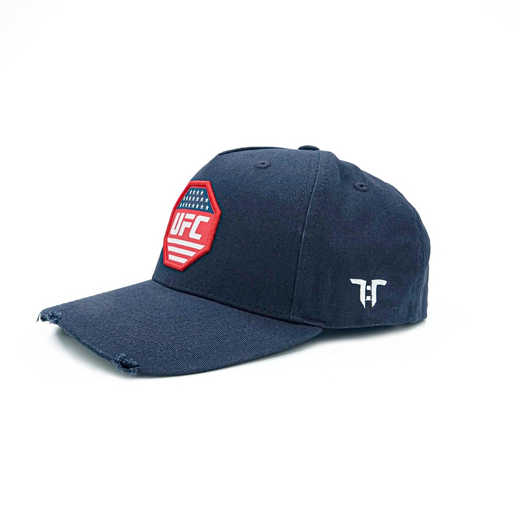 Tokyo Time Unisex Adult UFC Logo Baseball Cap (One Size) (Navy Blue/Red)