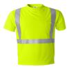 APPAREL GLOBE Reflective Microfiber T-Shirt, Lime, XX-Large view 1