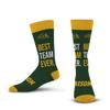 For Bare Feet NCAA NORTH DAKOTA STATE BISON Best Team Ever Crew Sock Team Color OSFM view 1