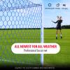 XXXYYY Soccer Goal Net Replacement 24x8FT, Professional On-Court Quality [8.4 LBS, 4mm Nylon], Upgraded Weather Resistance, Better Break Strength, Higher Abrasion Resistance- Blue (Net Only) view 3