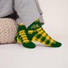 For Bare Feet NCAA NORTH DAKOTA STATE BISON Cozy Buff Plush Cabin Sock Team Color OSFM view 2