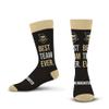 For Bare Feet NCAA CENTRAL FLORIDA KNIGHTS Best Team Ever Crew Sock Team Color OSFM view 1