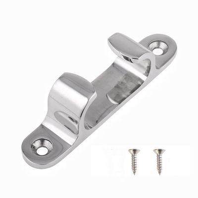 1Piece 4/5/6inch Stainless Steel 316 Straight Fairlead Bow Chock Hardware Fair Leads Line Boat Rope Guide Line Cleat for Marine Yacht W/Fasterners (152mm/ 6in)