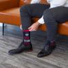 For Bare Feet NCAA UCONN HUSKIES Best Team Ever Crew Sock Team Color OSFM view 2