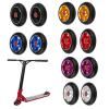 TRENDYBOY 2pcs/Set Aluminum Alloy 100mm Stunt Scooter Wheels with Bearing Kick Scooters Scooter Parts Wheels Replacements Accessories (Color : Gold) view 2