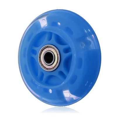 TRENDYBOY 80mm Flash Light Up Wheel for Mini Micro Scooter Multi-Color Car Toys Gifts (Color : Blue)