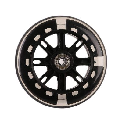 TRENDYBOY DIY Scooter Transparent PU Flash Wheel 5 Inch Luminous Wheel Scooter Accessories (Color : B)