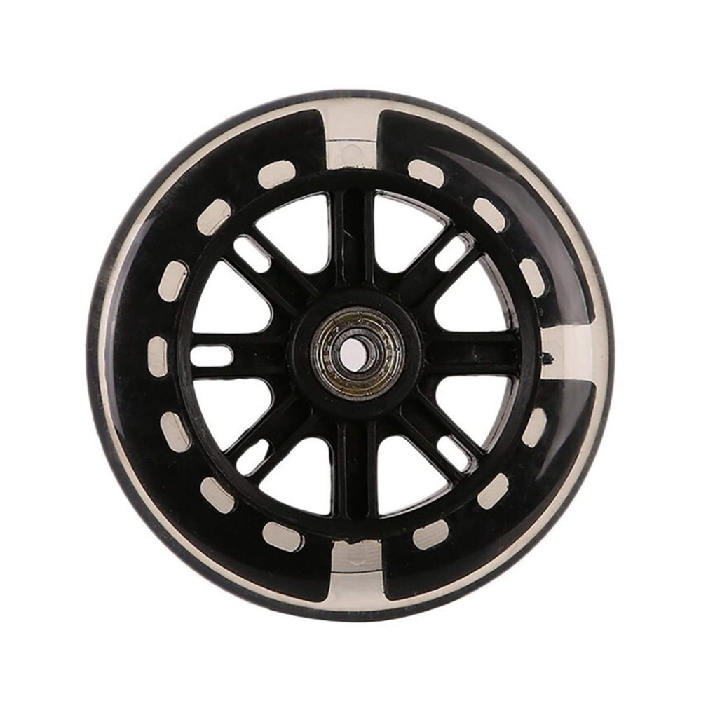 TRENDYBOY DIY Scooter Transparent PU Flash Wheel 5 Inch Luminous Wheel Scooter Accessories (Color : B)