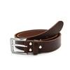 1.5 inch Men's Cowhide Genuine Leather Belt 38mm Classic (Dark Cognac, 42 inch (Waist 42)) view 3